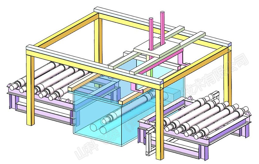 汽车车轴水浸超声波自动探伤设备