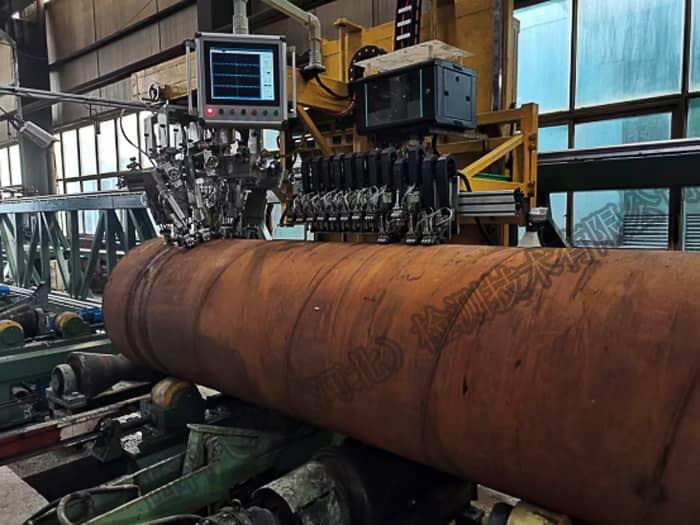 螺旋焊管在线超声波自动探伤设备